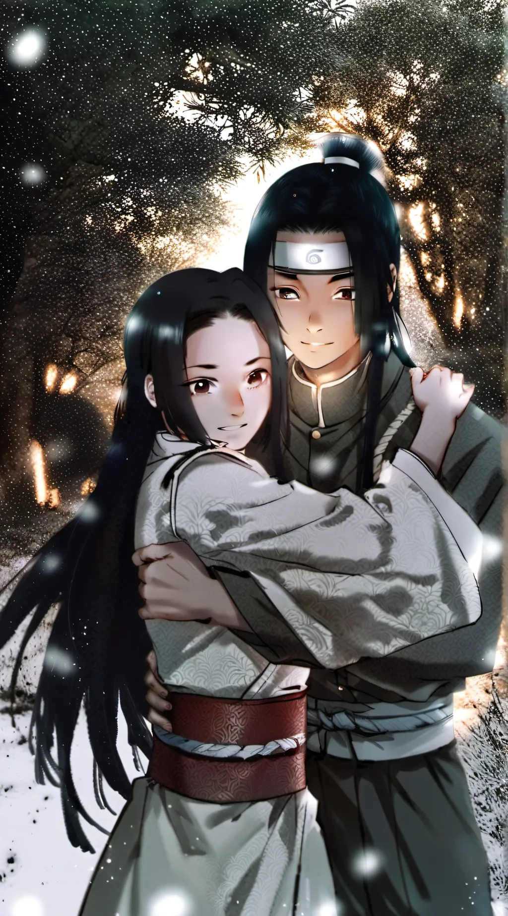 ai character: TenTen x Neji background