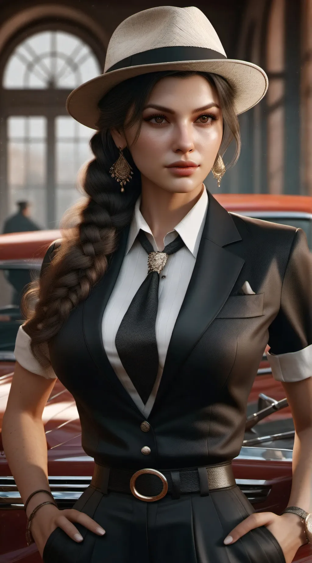 ai character: Mafia Lìný background