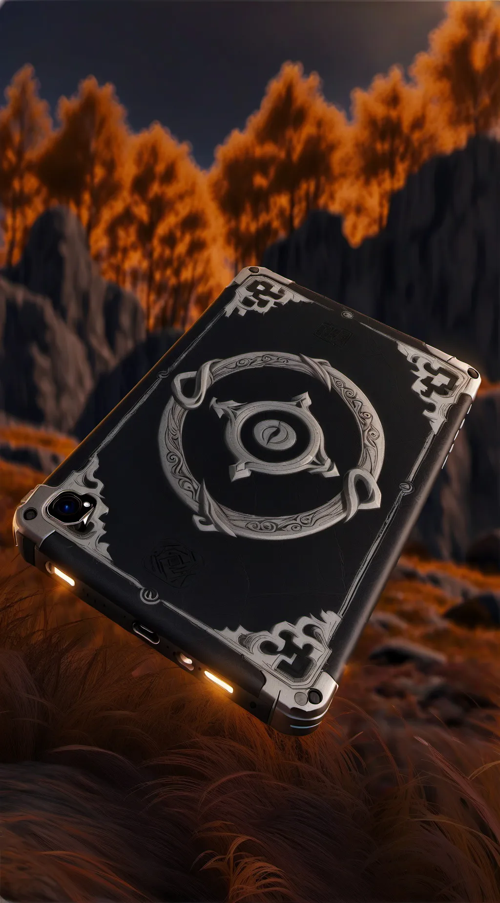 ai character: Phone battery background