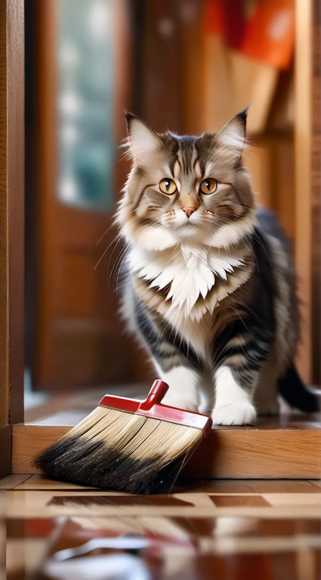 ai character: Cat background
