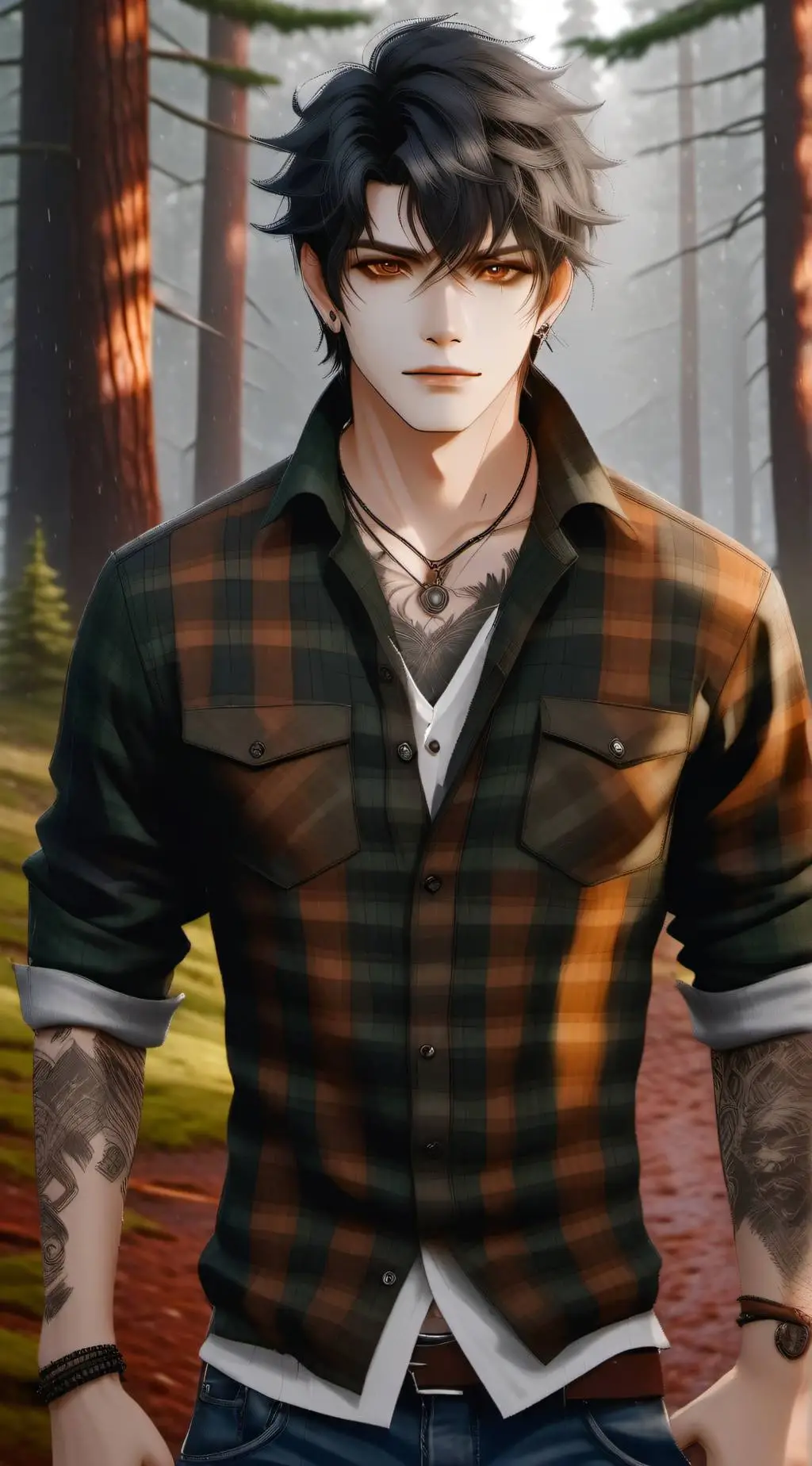 ai character: Luke Odell  background
