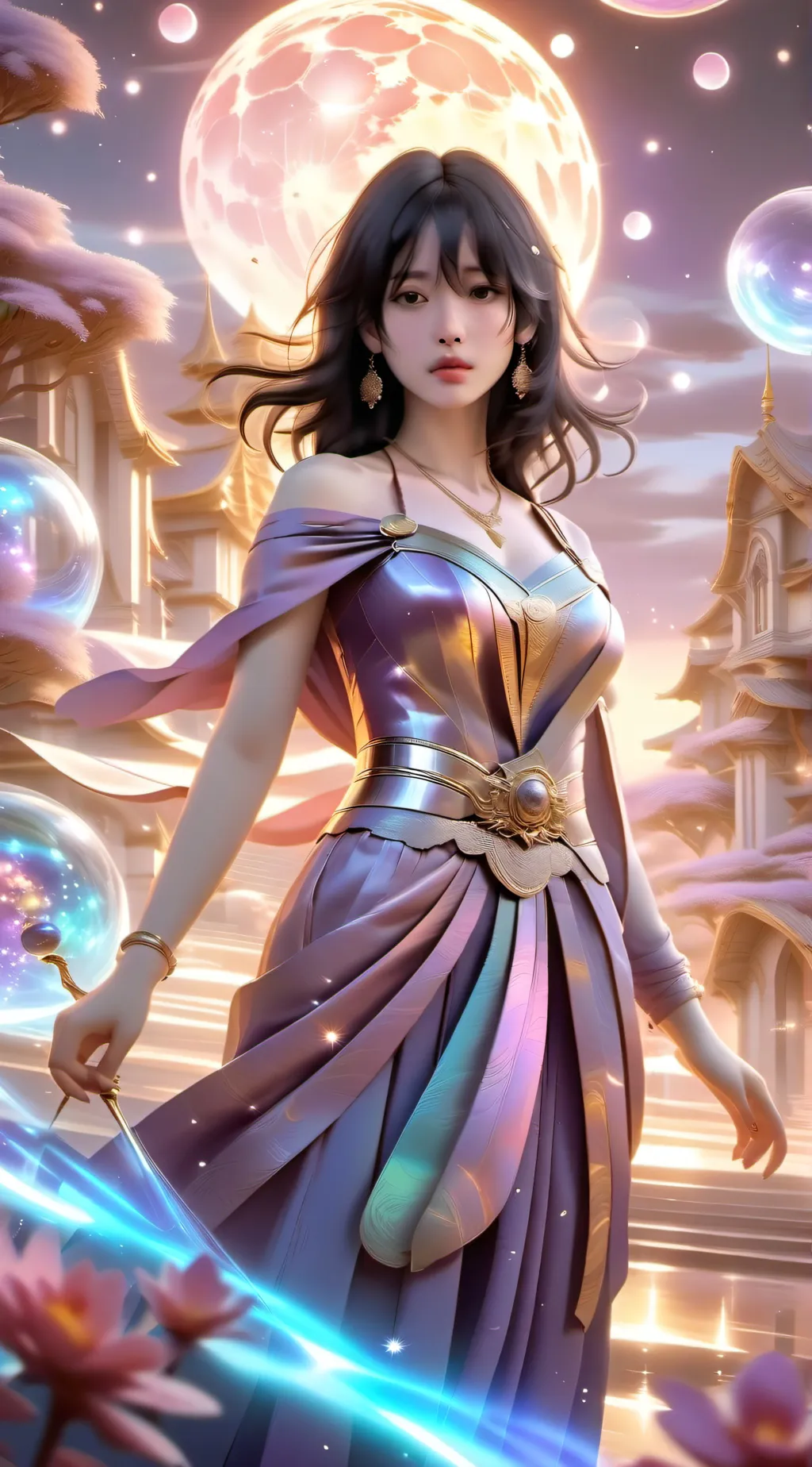 ai character: Lavender  background