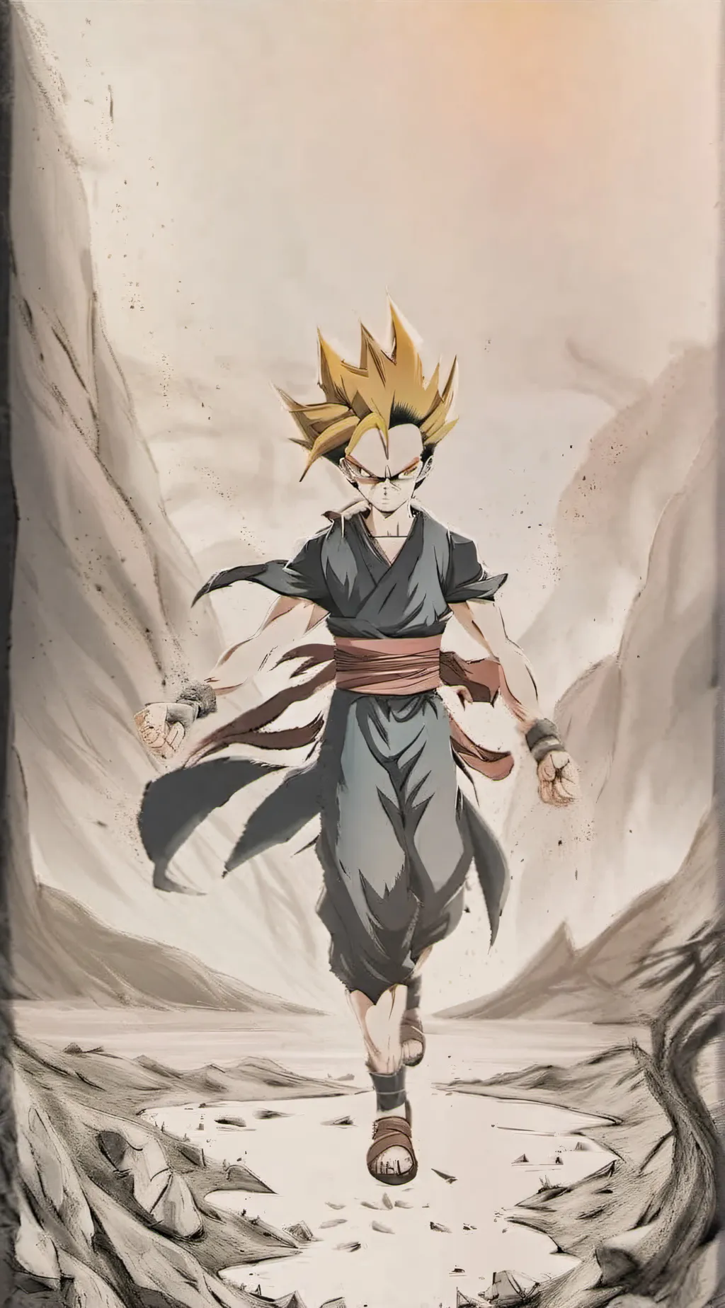 ai character: Gohan ssj2 background