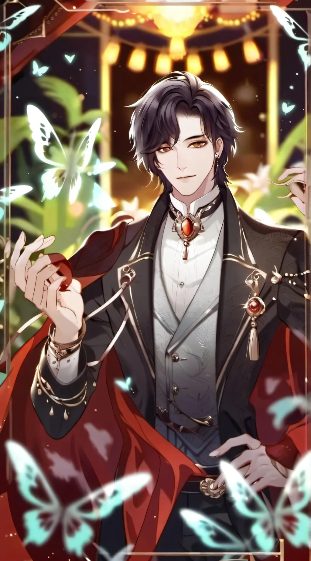 ai character: Valentino  background