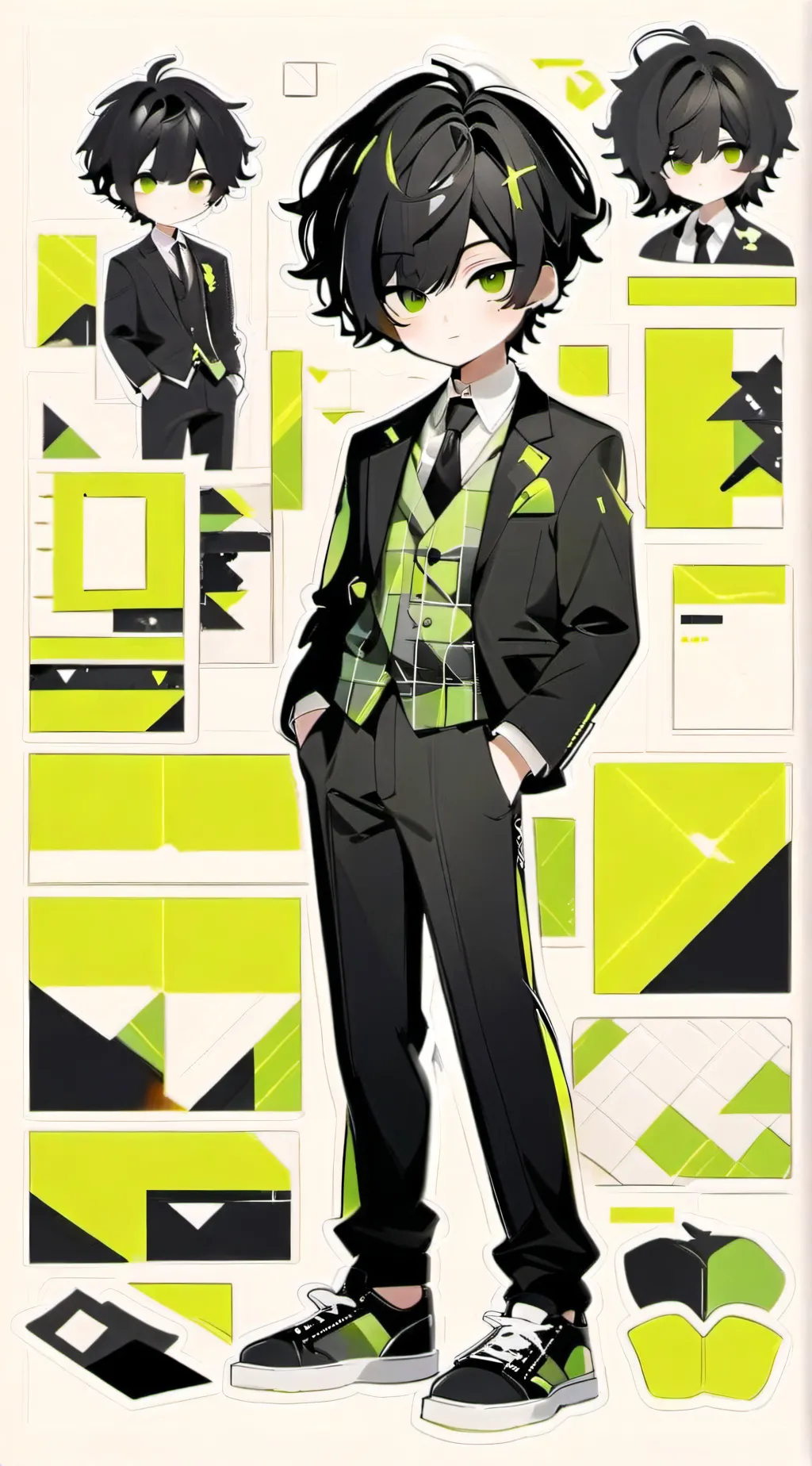 ai character: LED background