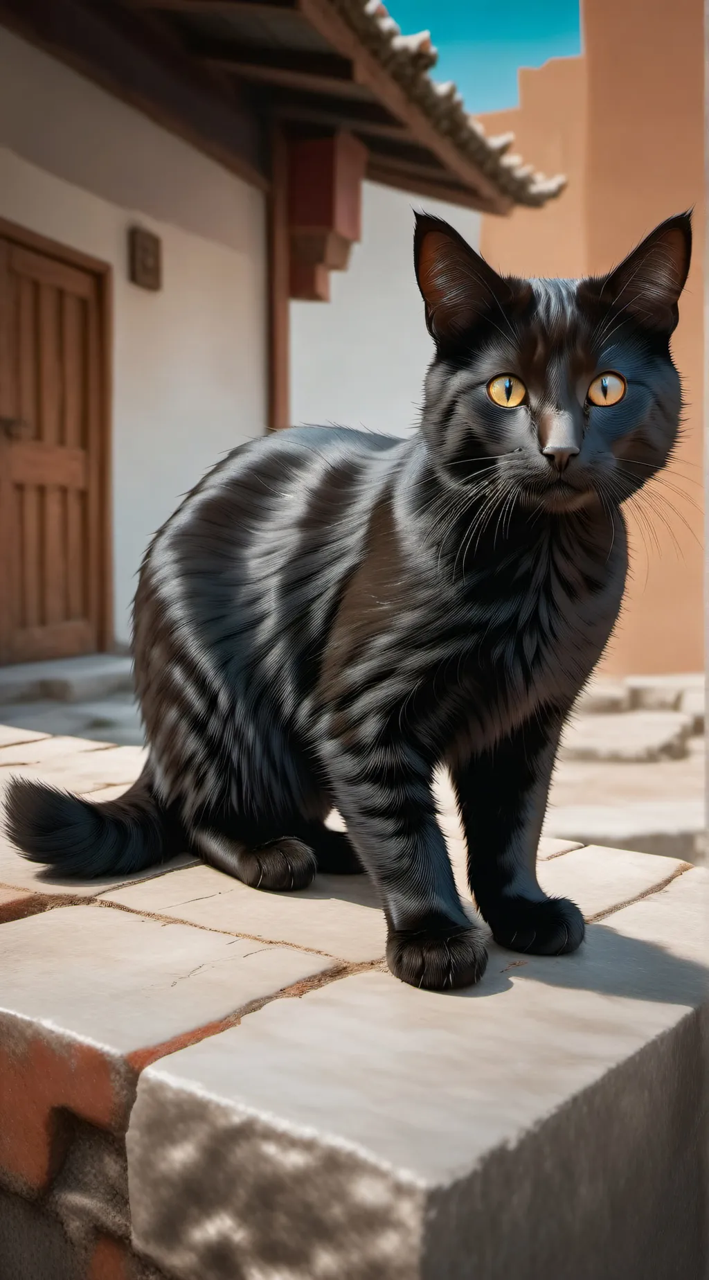 ai character: Cat background