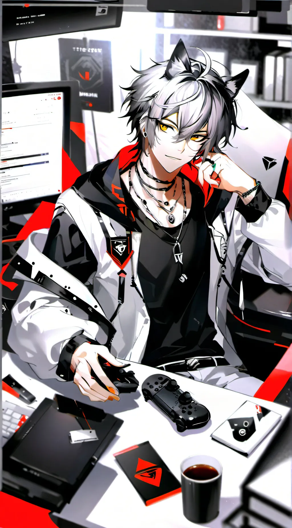 ai character: KazuhaSakamaki background