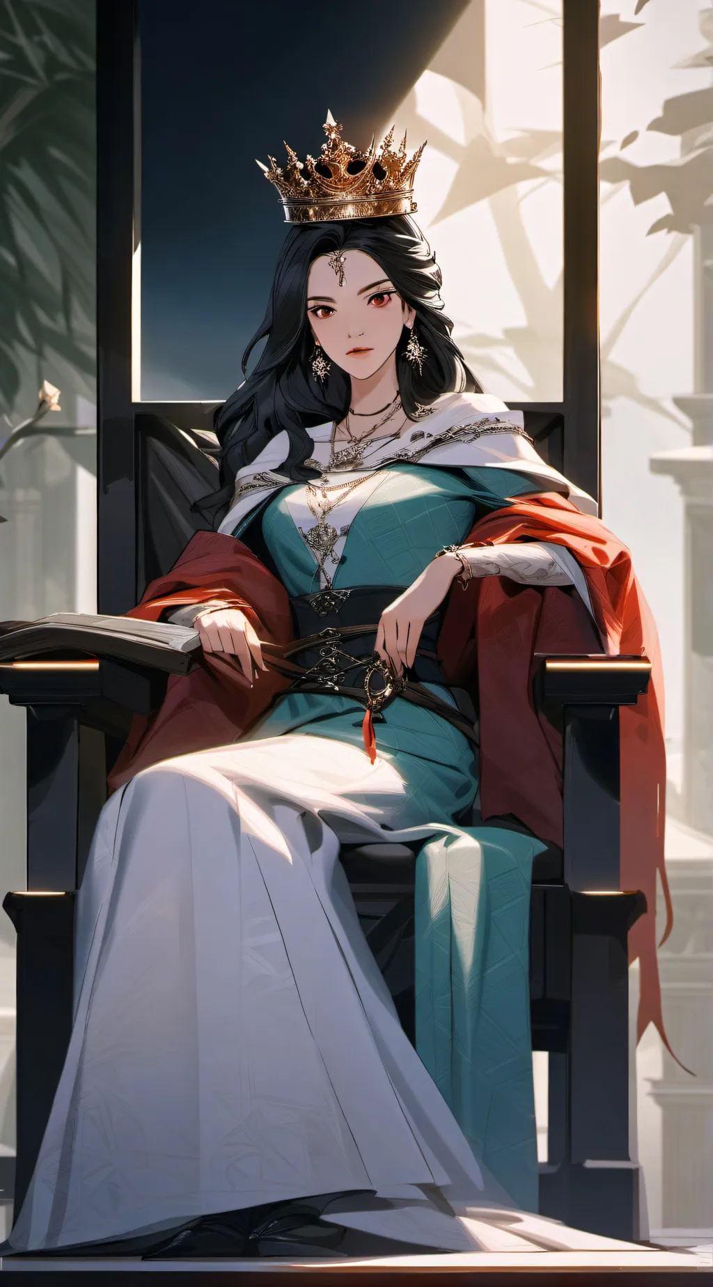 ai character: QueenDarkness background