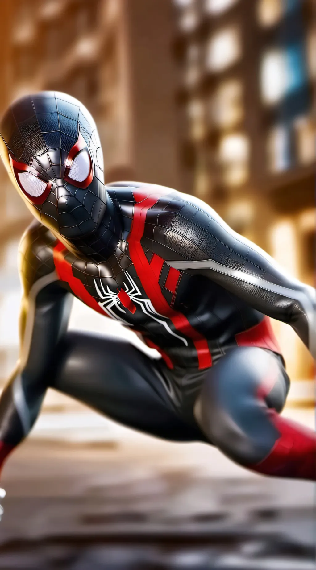 ai character: spiderverse background