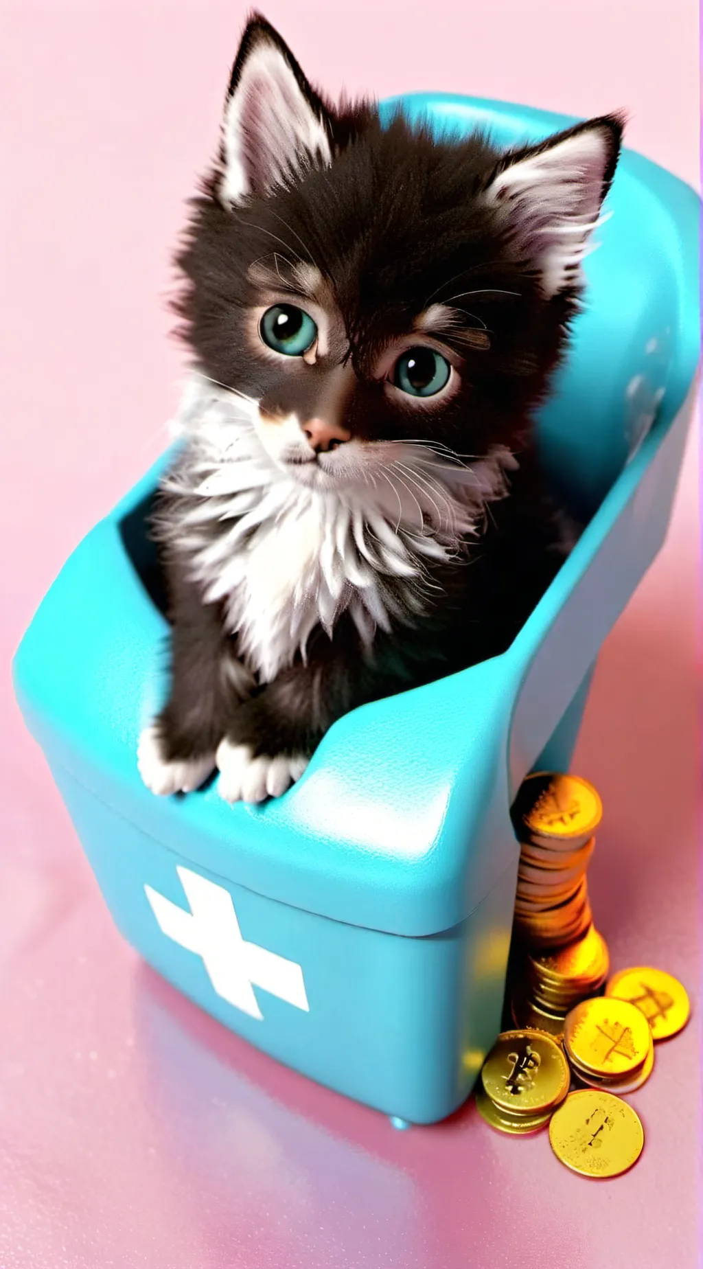 ai character: coiny background