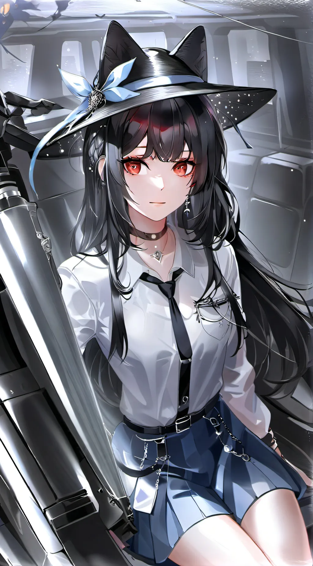 ai character: Ashley  background