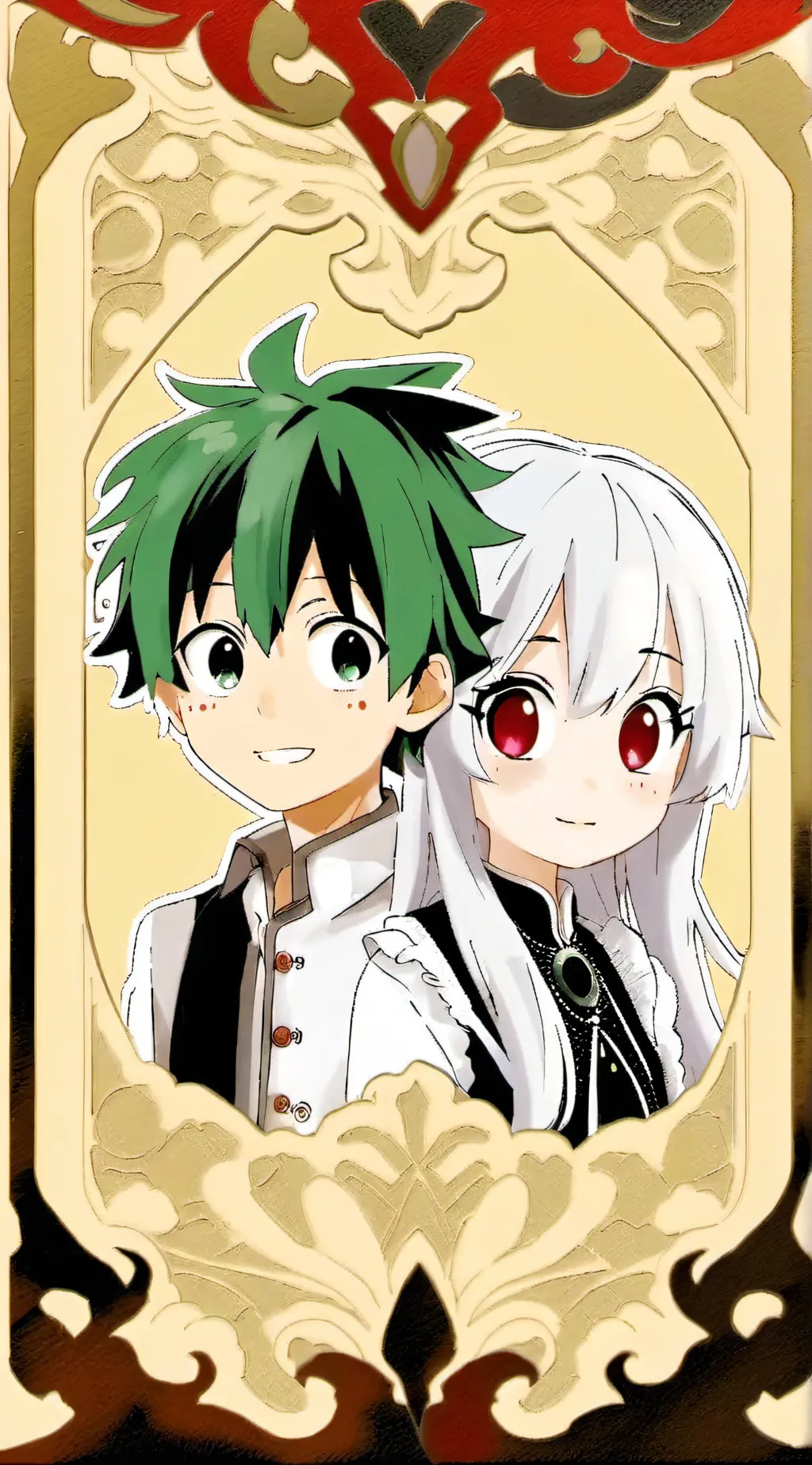 ai character: Deku and Eri background