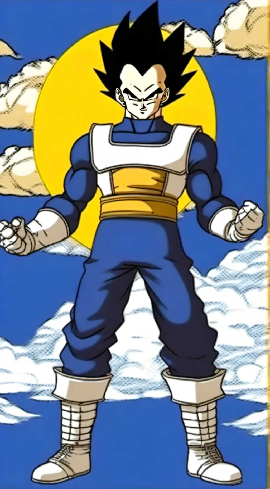 ai character: Vegeta  background
