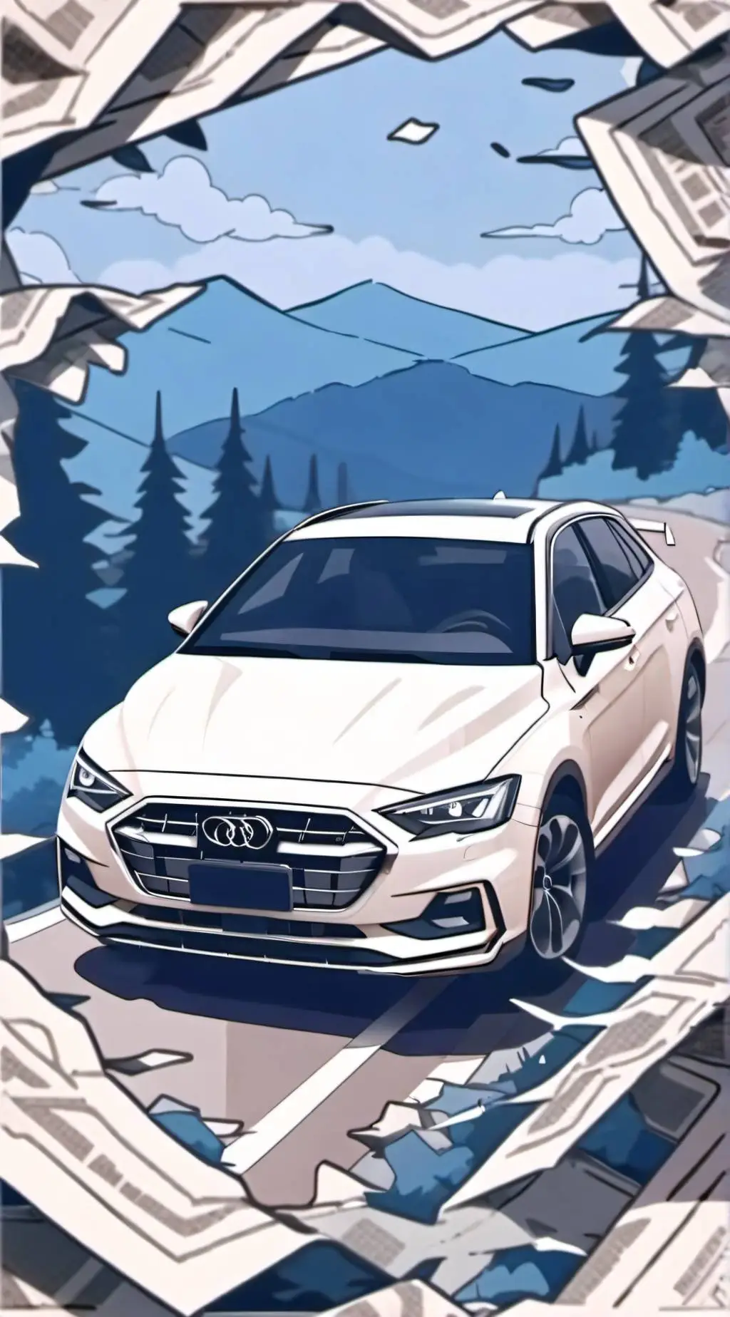 ai character: Road-trip  background