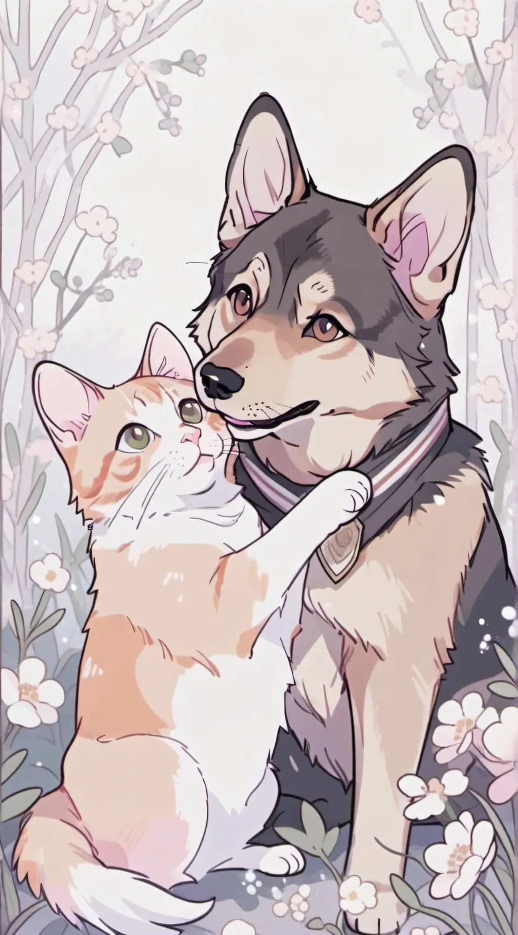 ai character: Ginger and Hunter🥳 background