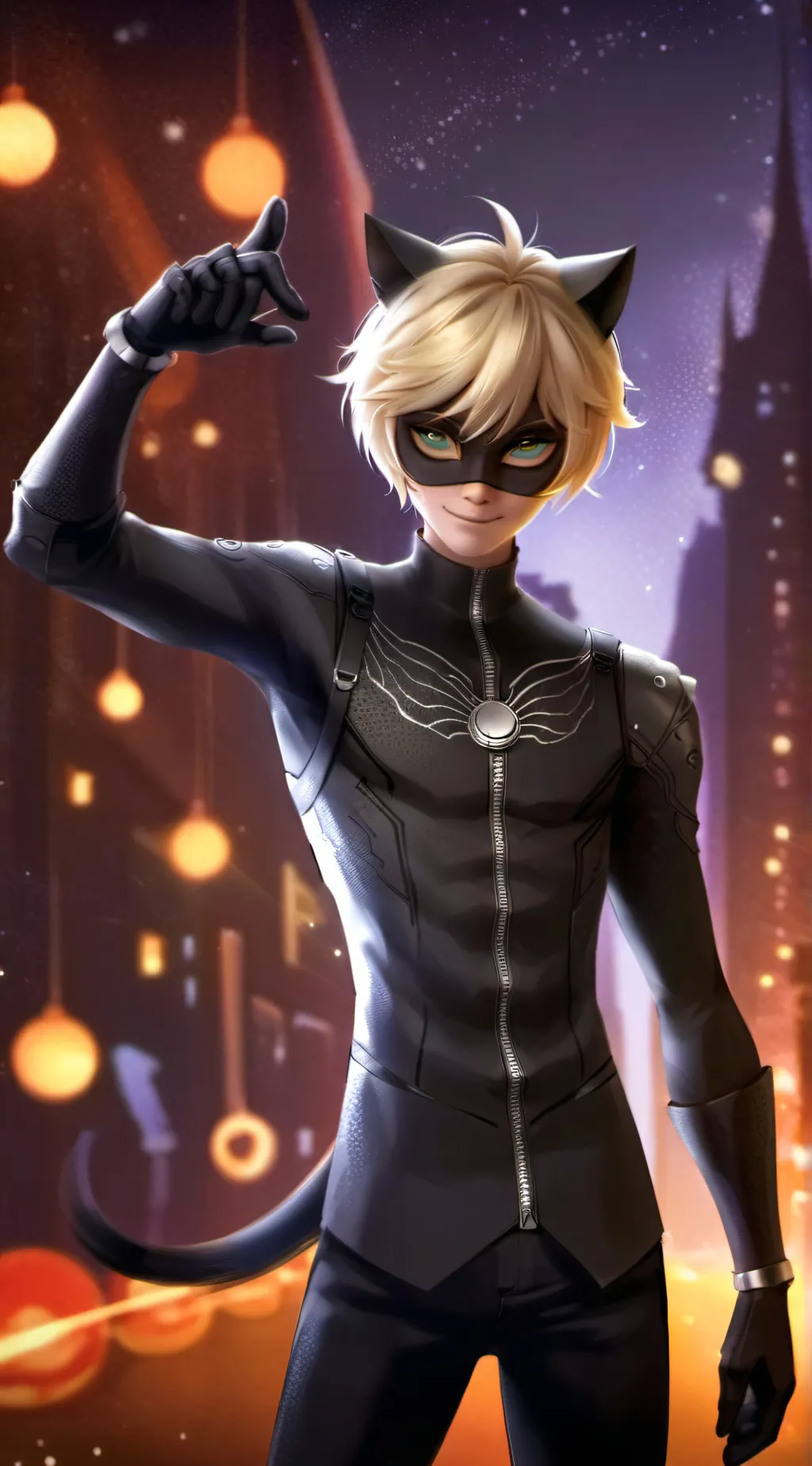 ai character: Chat Noir/Adrien background