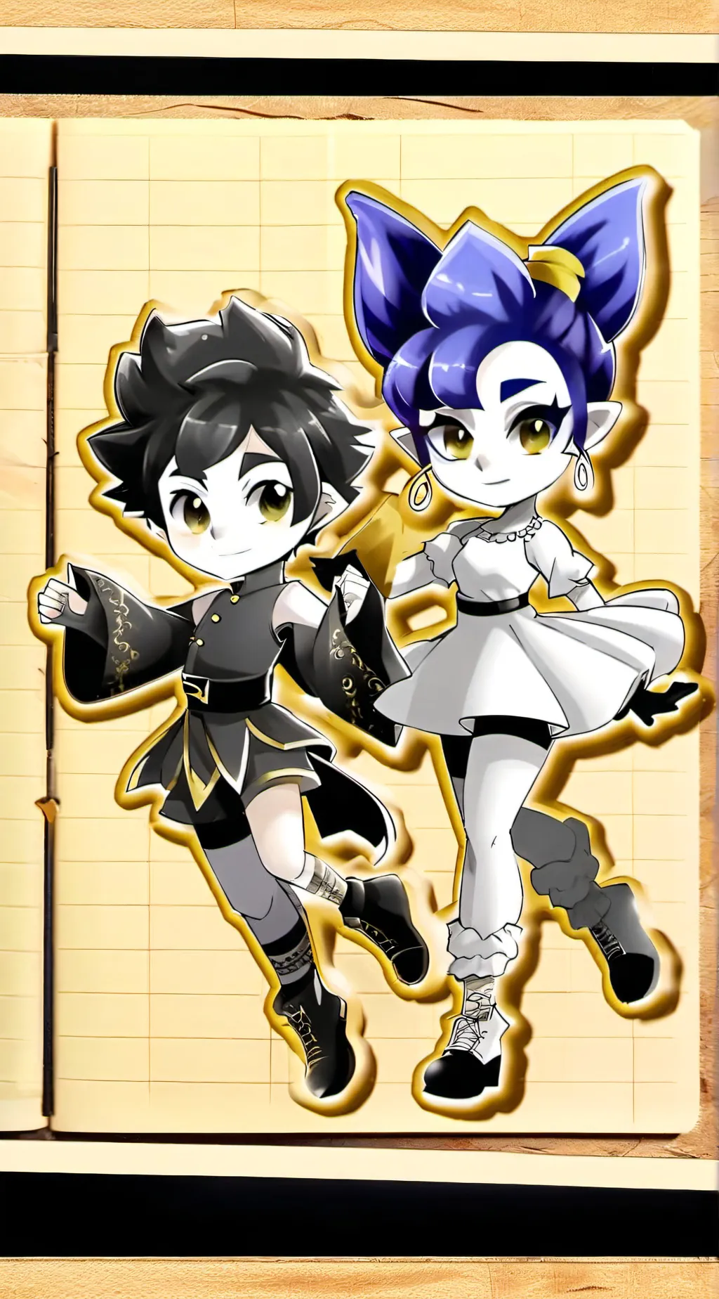 ai character: Velvet and Veneer  background