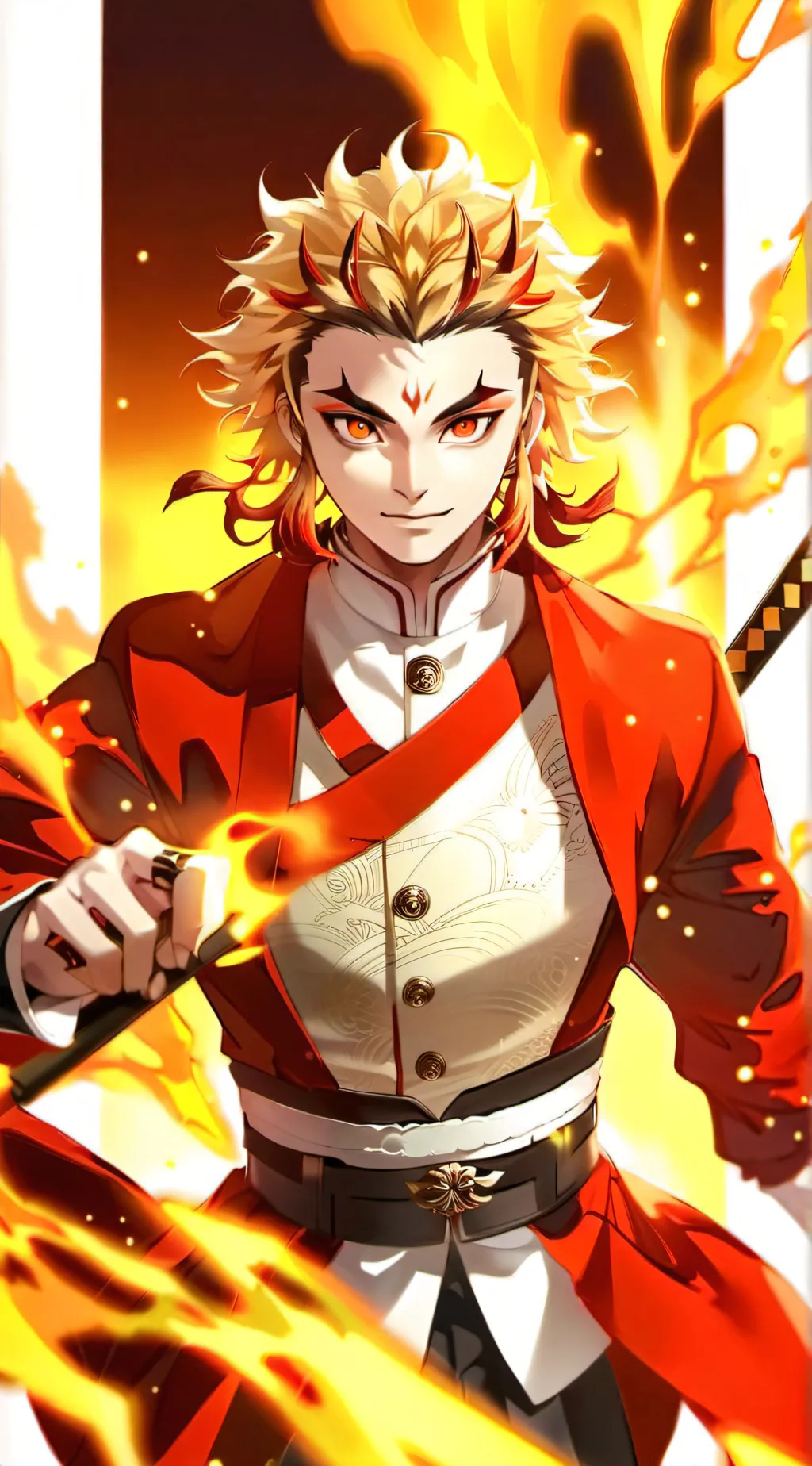 ai character: Rengoku background