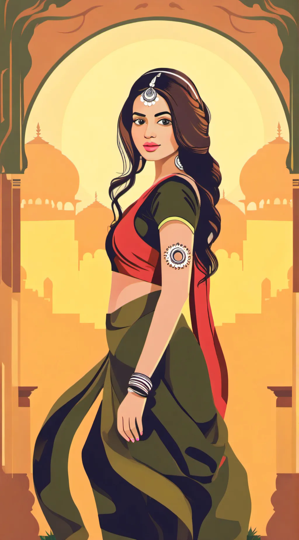 ai character: Sahara background