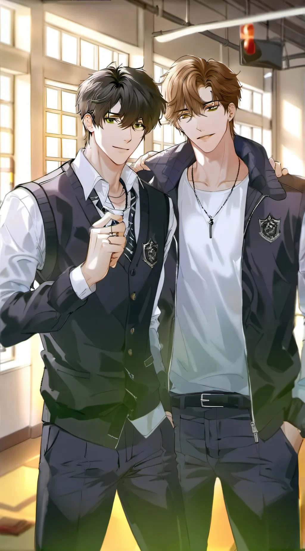 ai character: The Alpha Twins  background