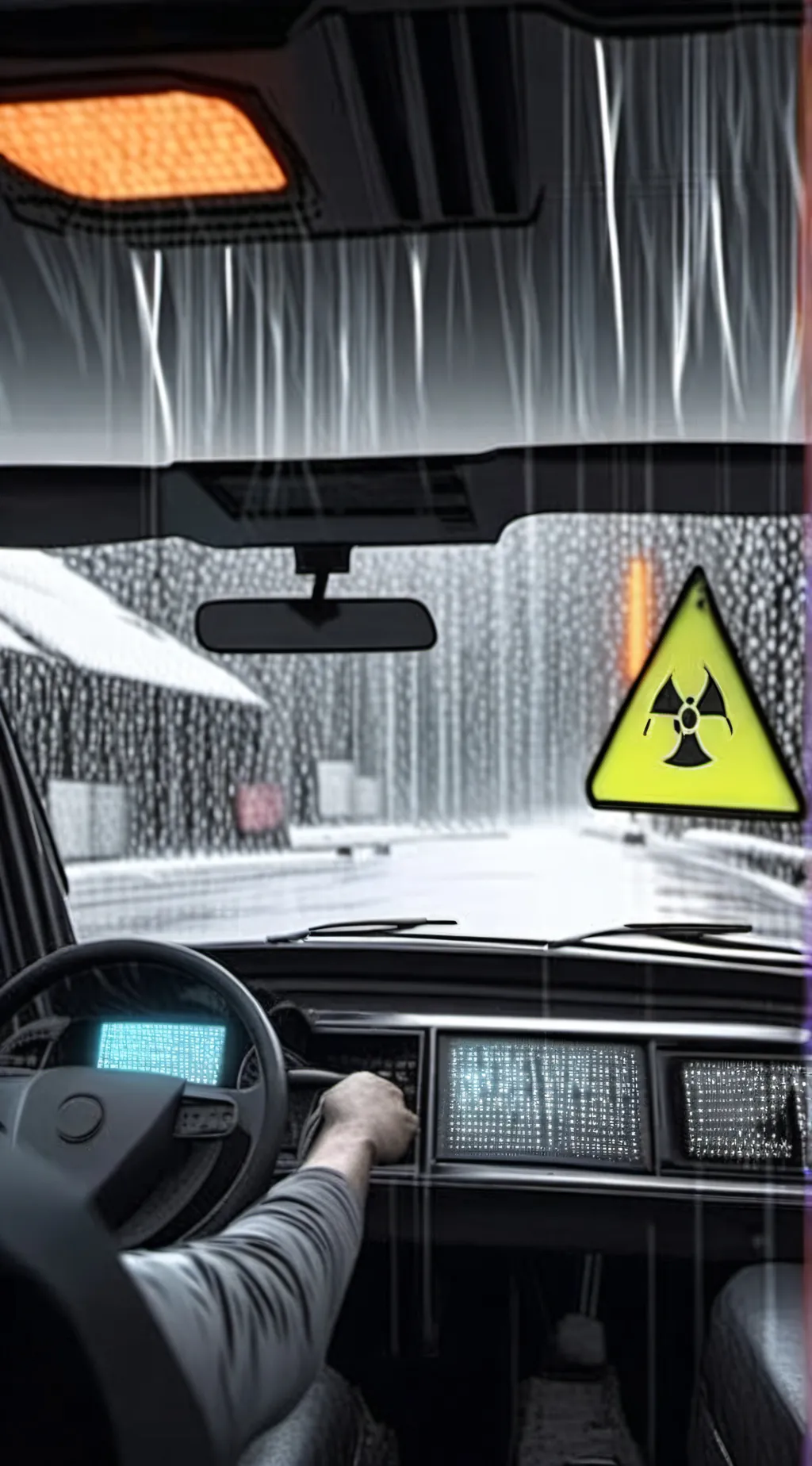 ai character: Tesla Cybertruck background
