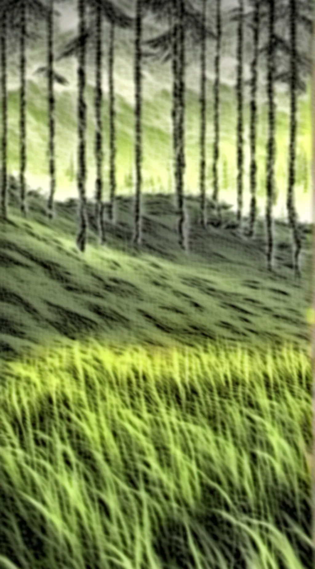 ai character: Grass background