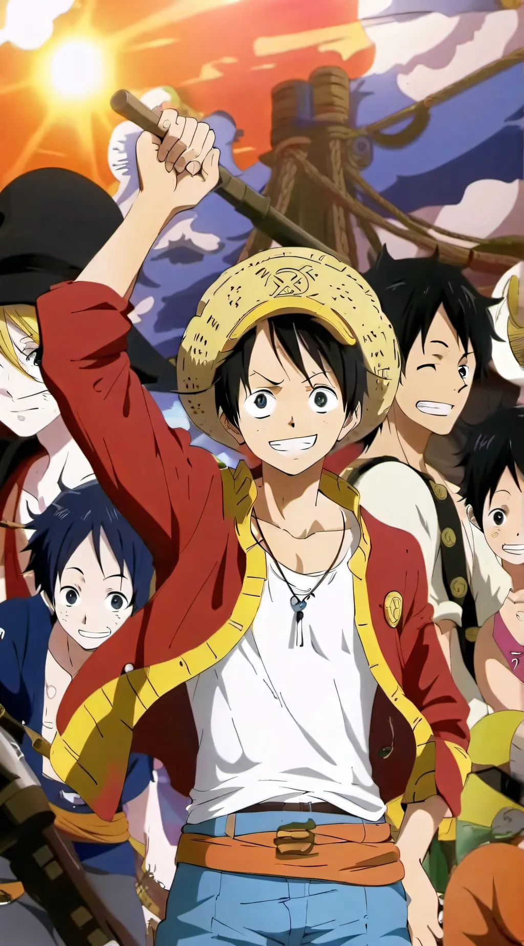 ai character: One piece background