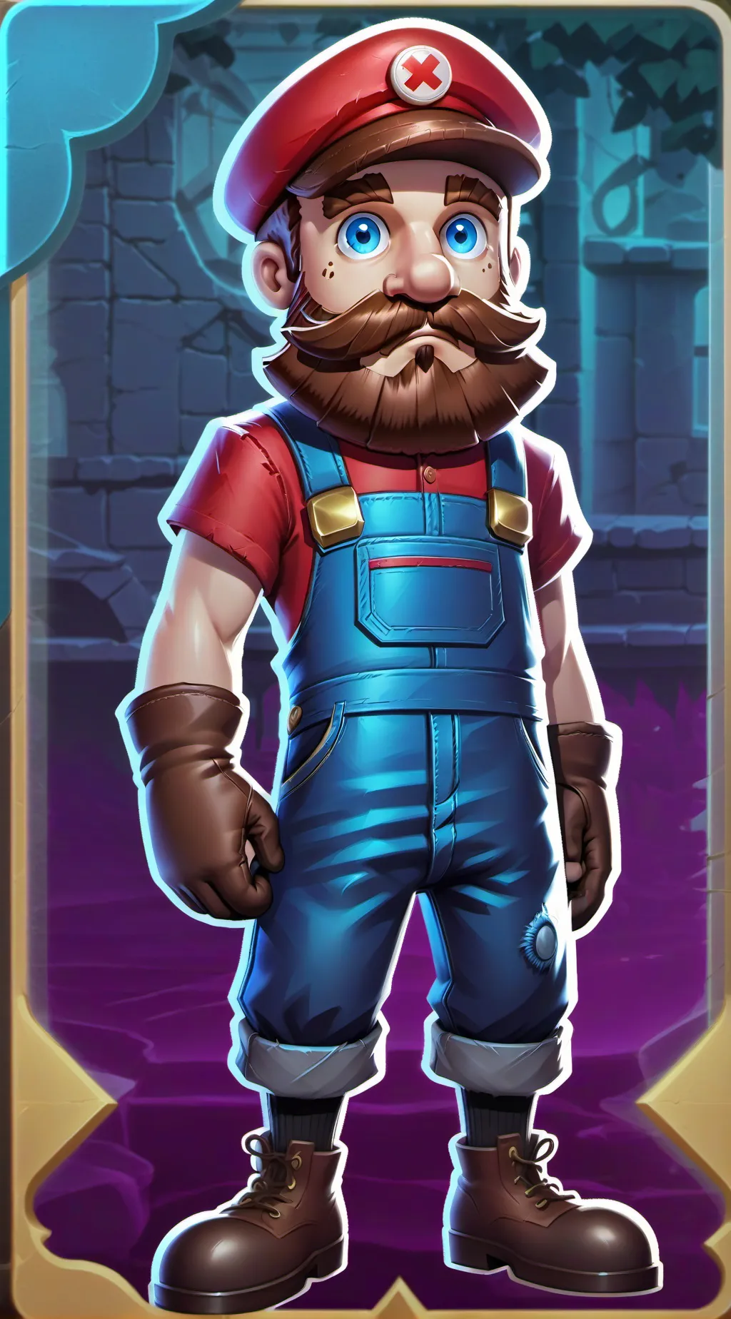 ai character: Super mario background