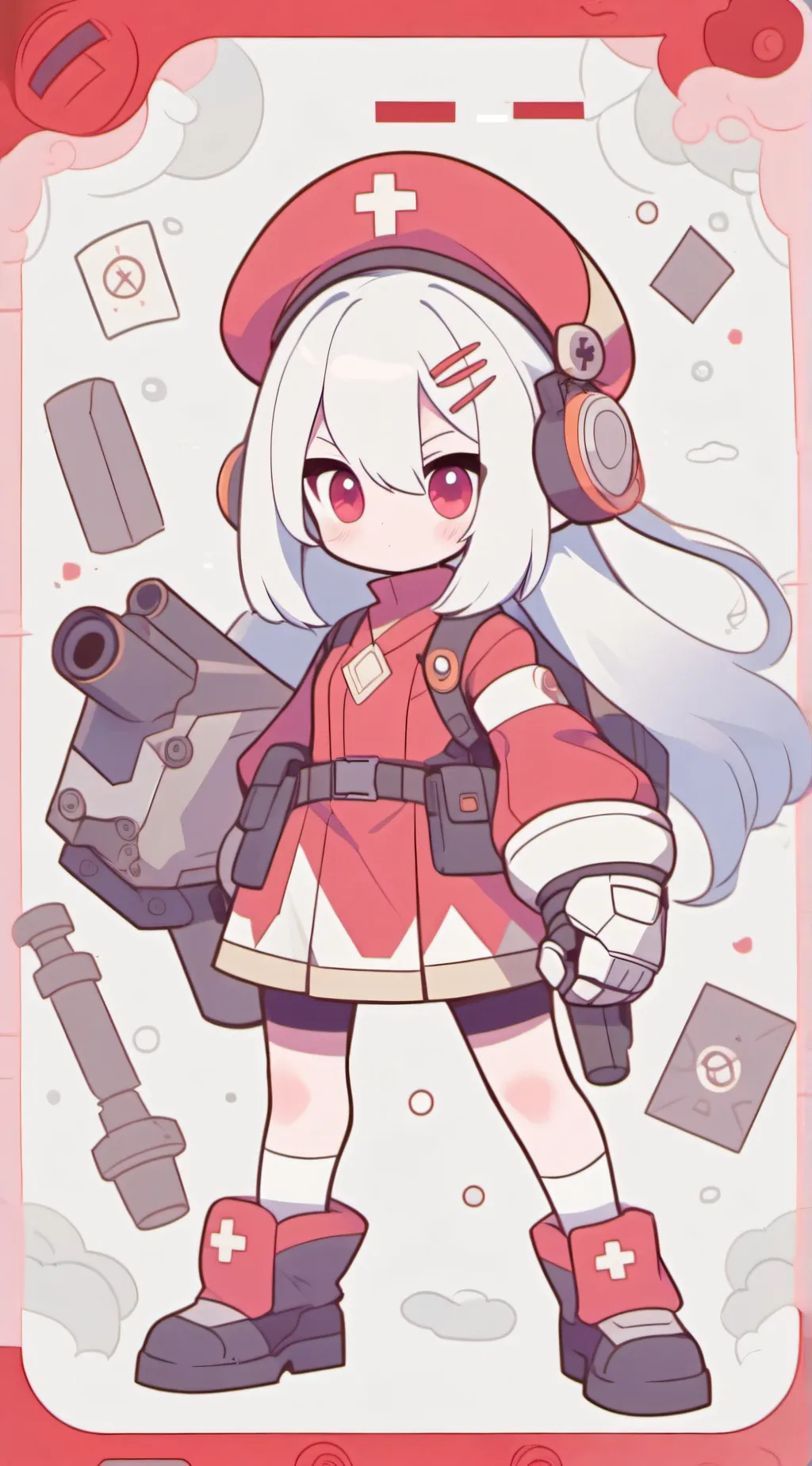 ai character: mimi the sentry (TF2) background