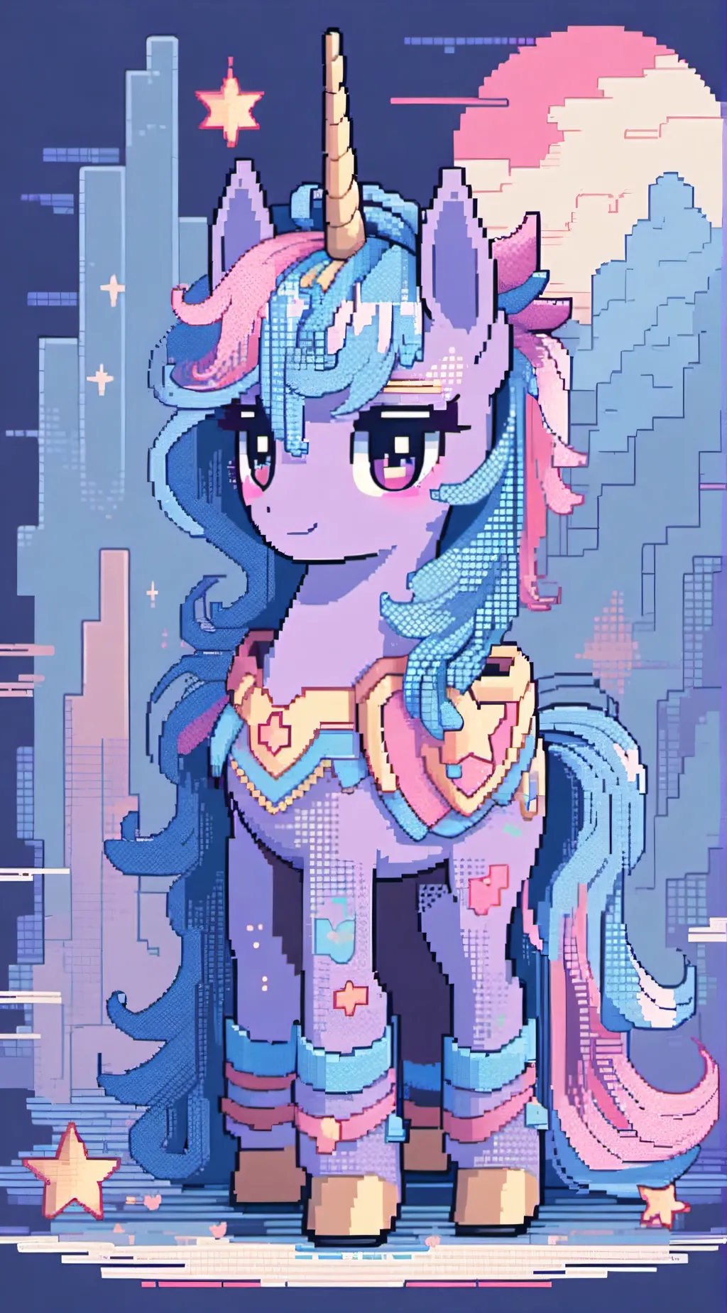 ai character: bright star  background