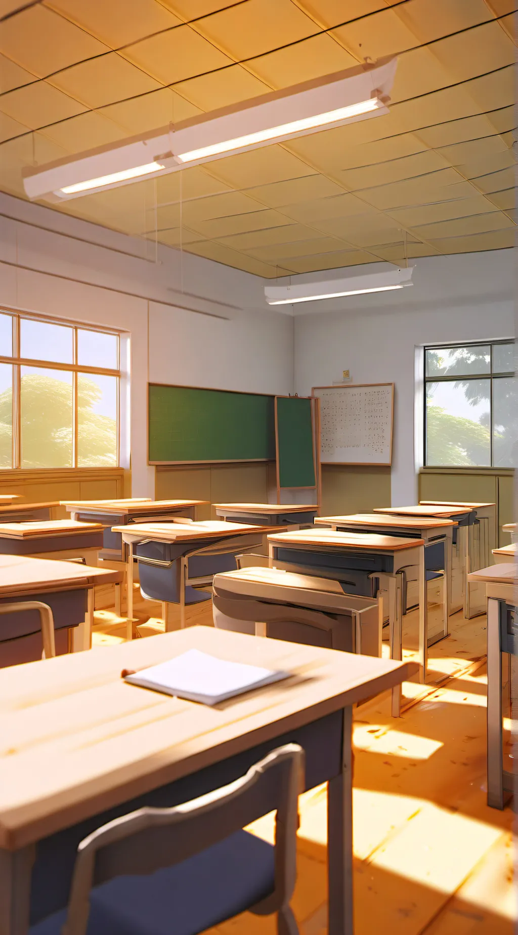 ai character: Magic classroom ✨ background