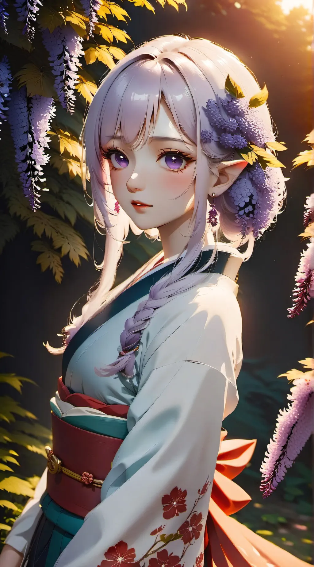 ai character: Snow Lily  background