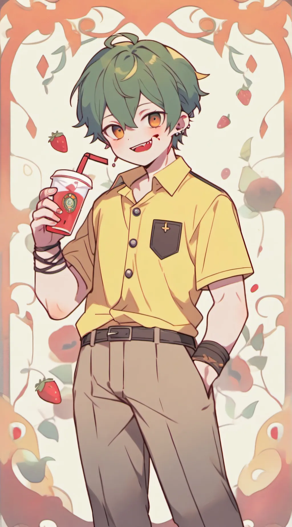 ai character: vampire kid background