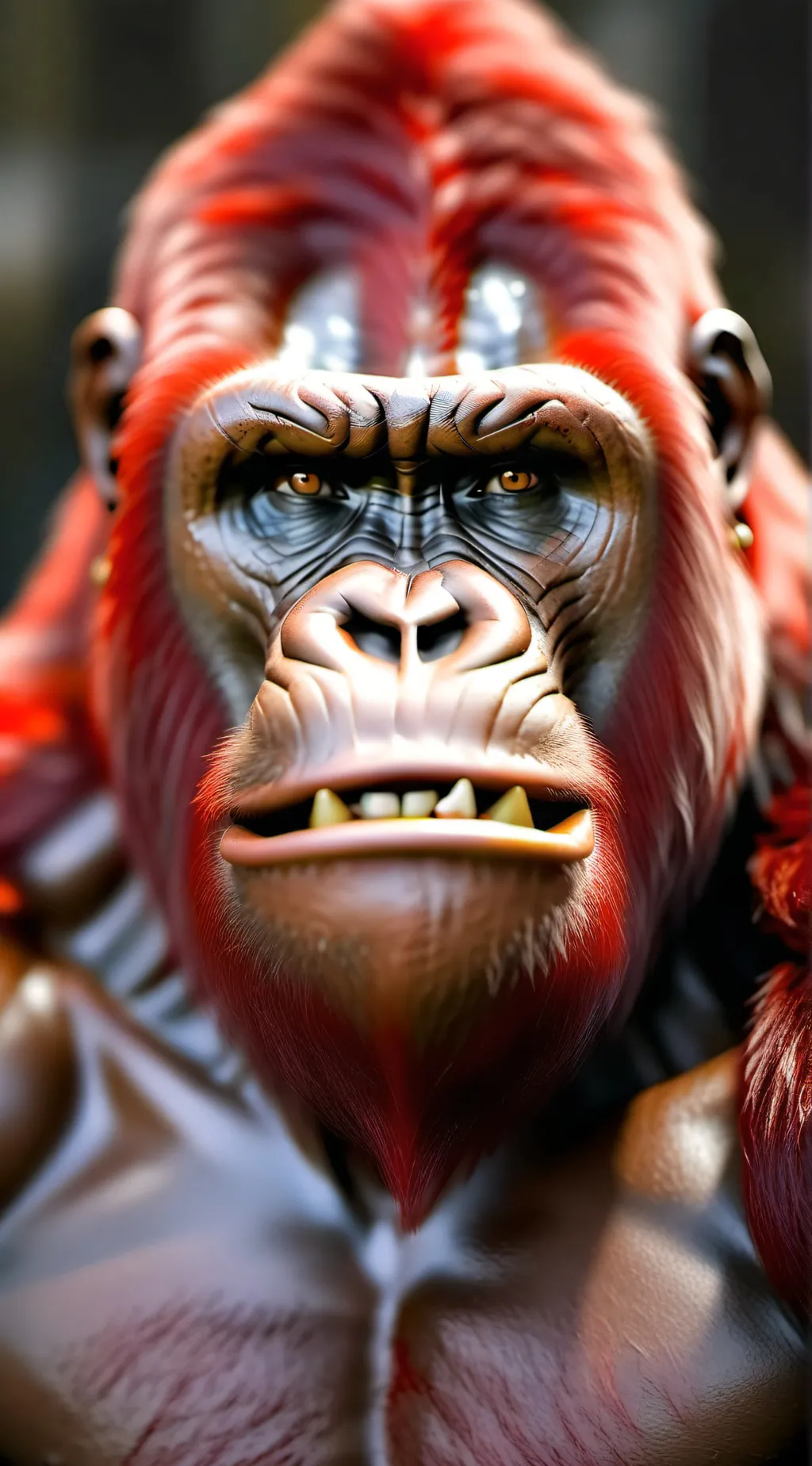 ai character: Gorilla king background