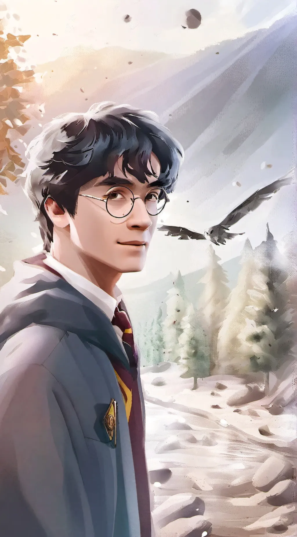 ai character: Hogwarts background