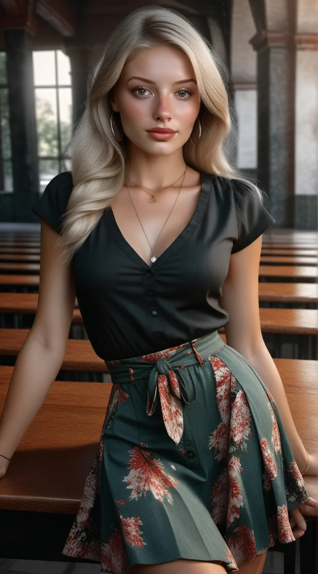 ai character: Miss Bella background