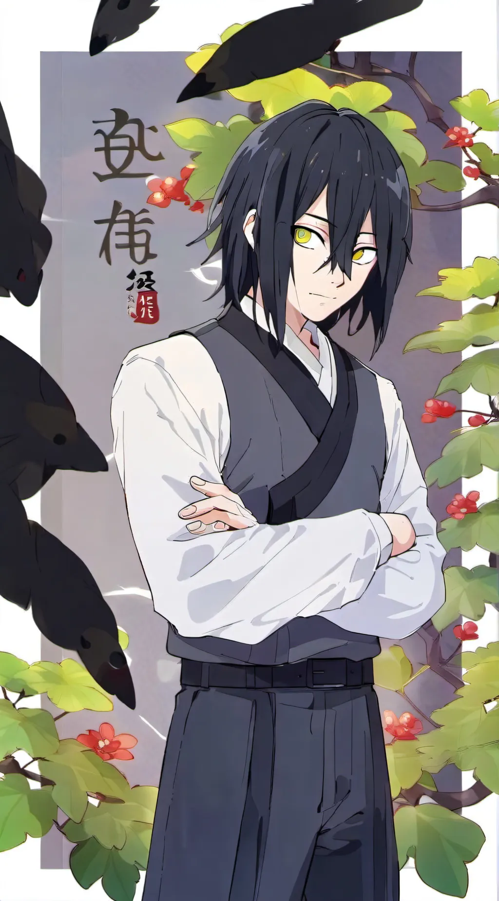 ai character: obanai iguro background
