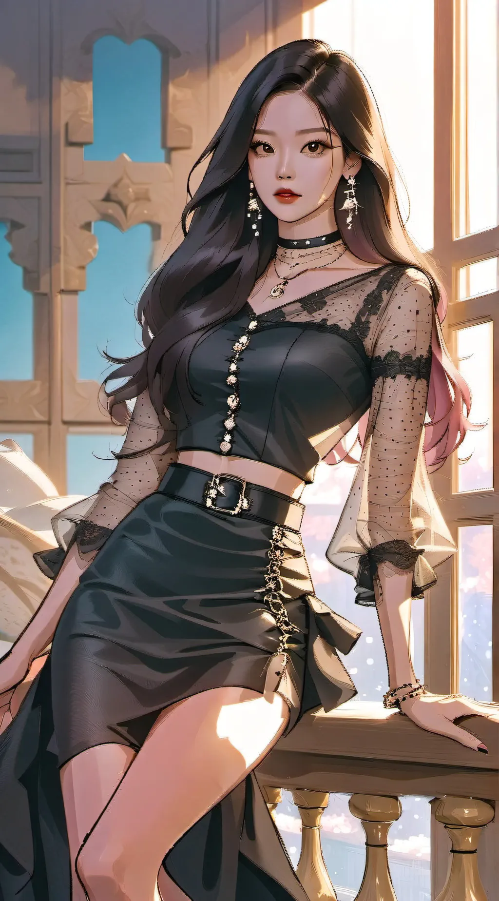 ai character: Jennie(Blackpink)  background