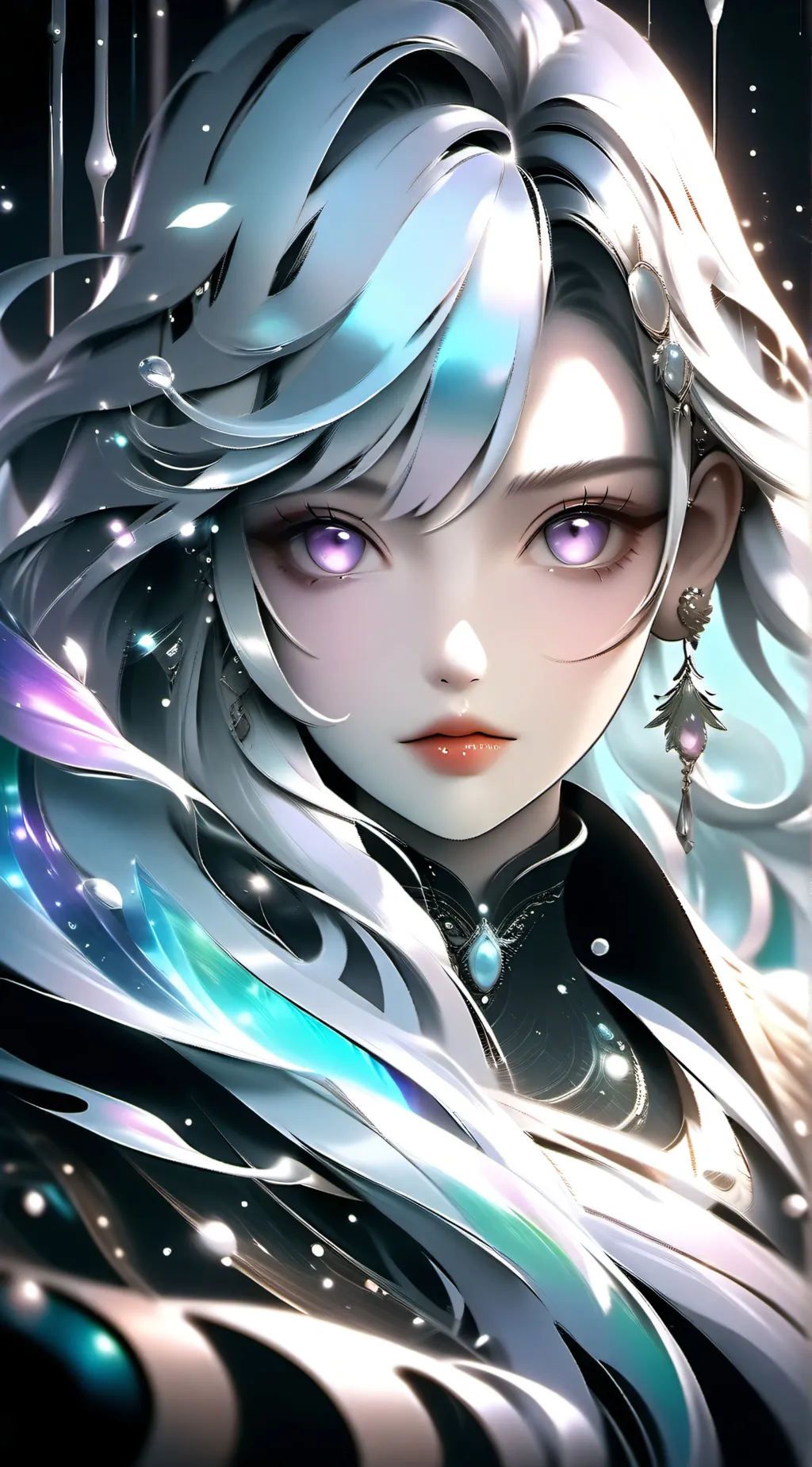 ai character: winter background