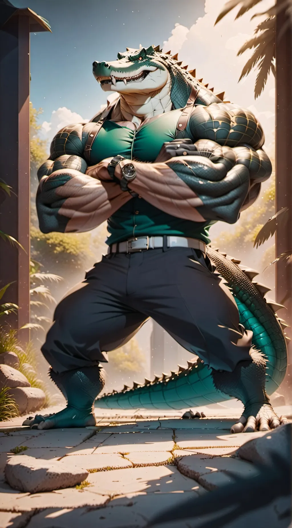 ai character: the mighty gator background