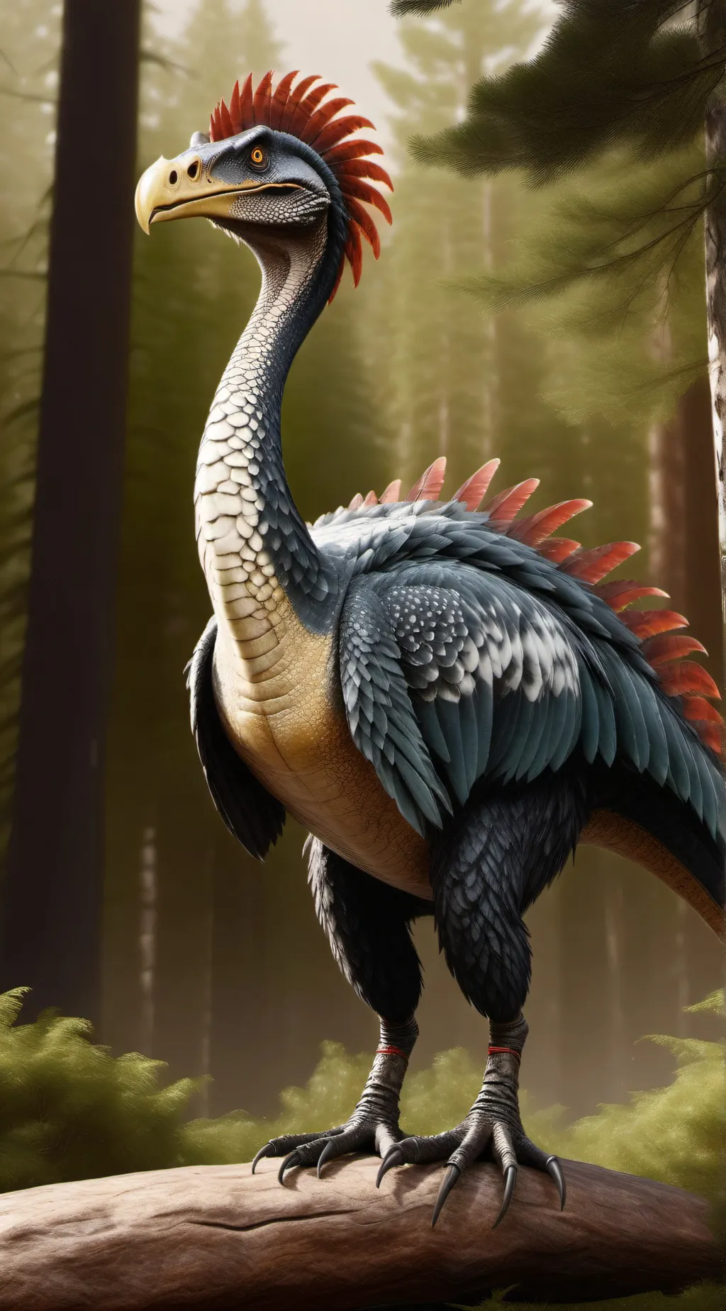 ai character: Therizinosaurus background