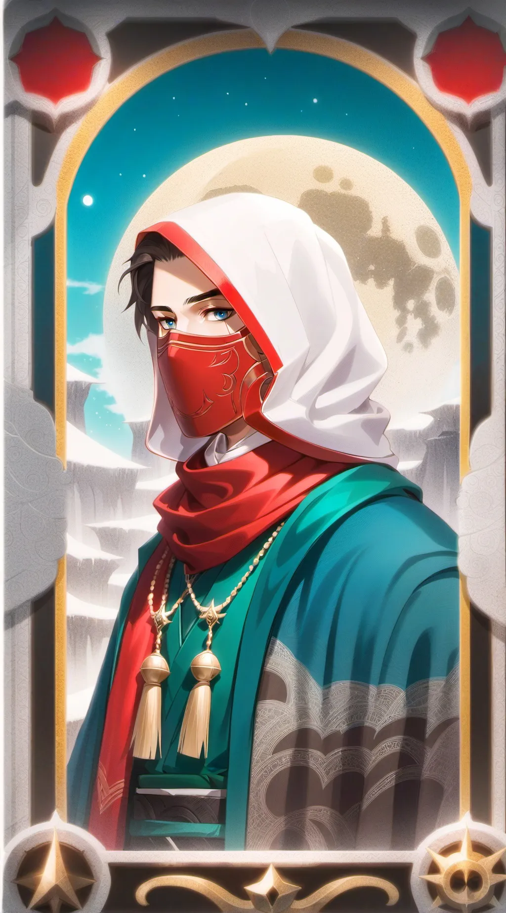 ai character: Astro X dandy background