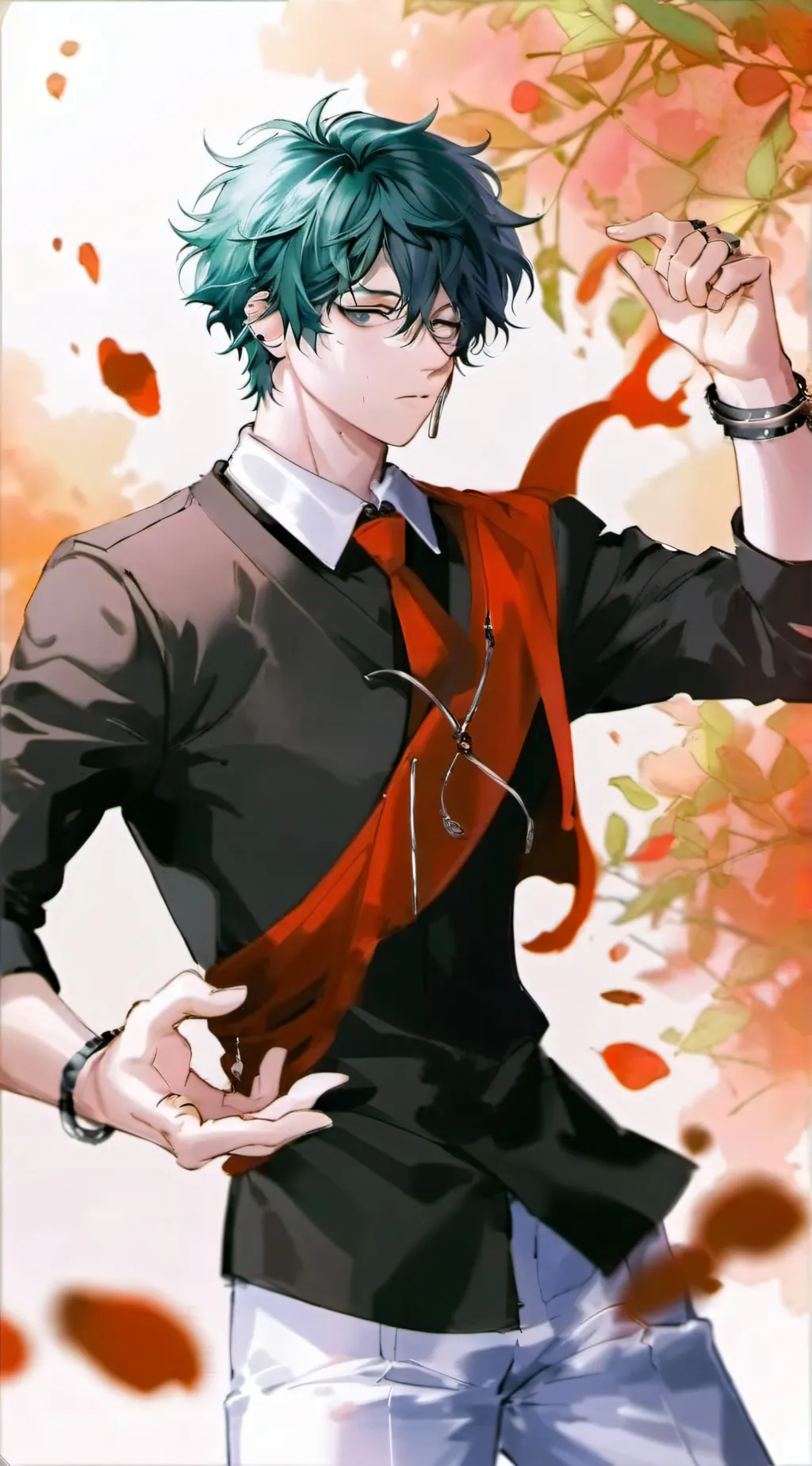 ai character: Izuku Midoriya  background