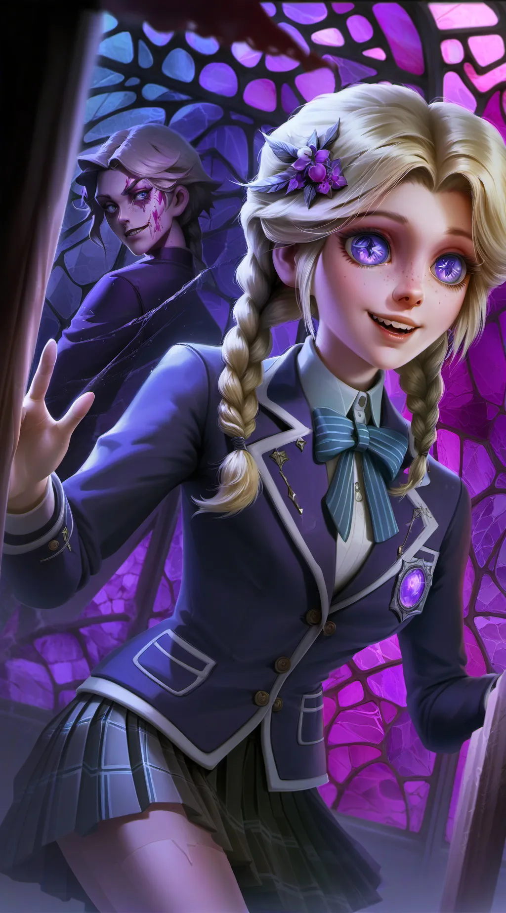 ai character: Scary Boy Enid background