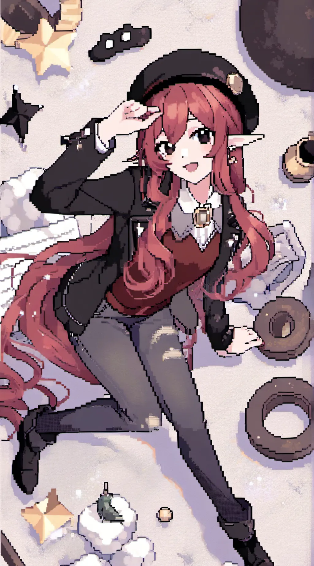ai character: FNF Girlfriend. background