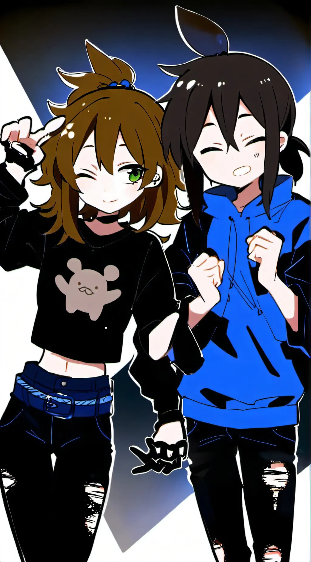 ai character: Me and Heidi (Mary background