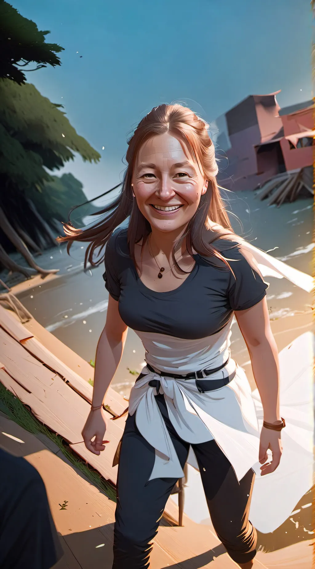ai character: Laura  background