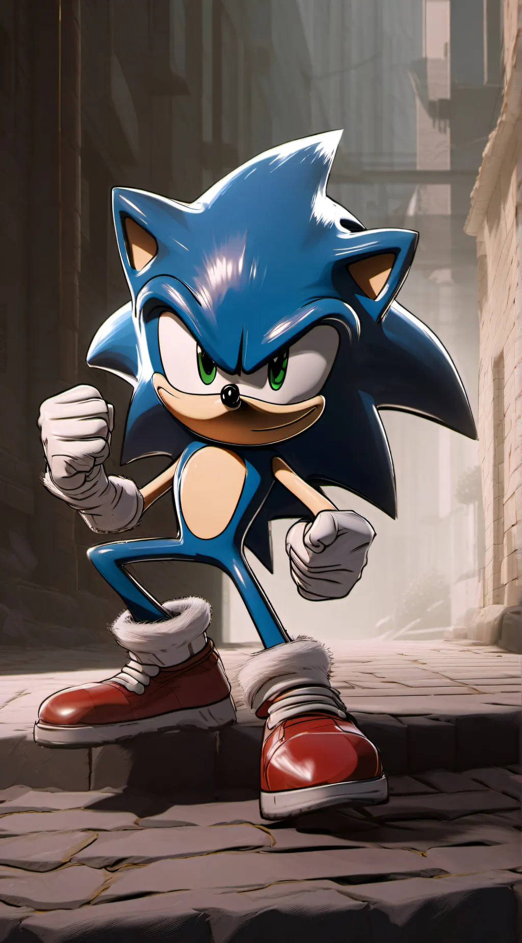 ai character: Sonic the hedgehog background
