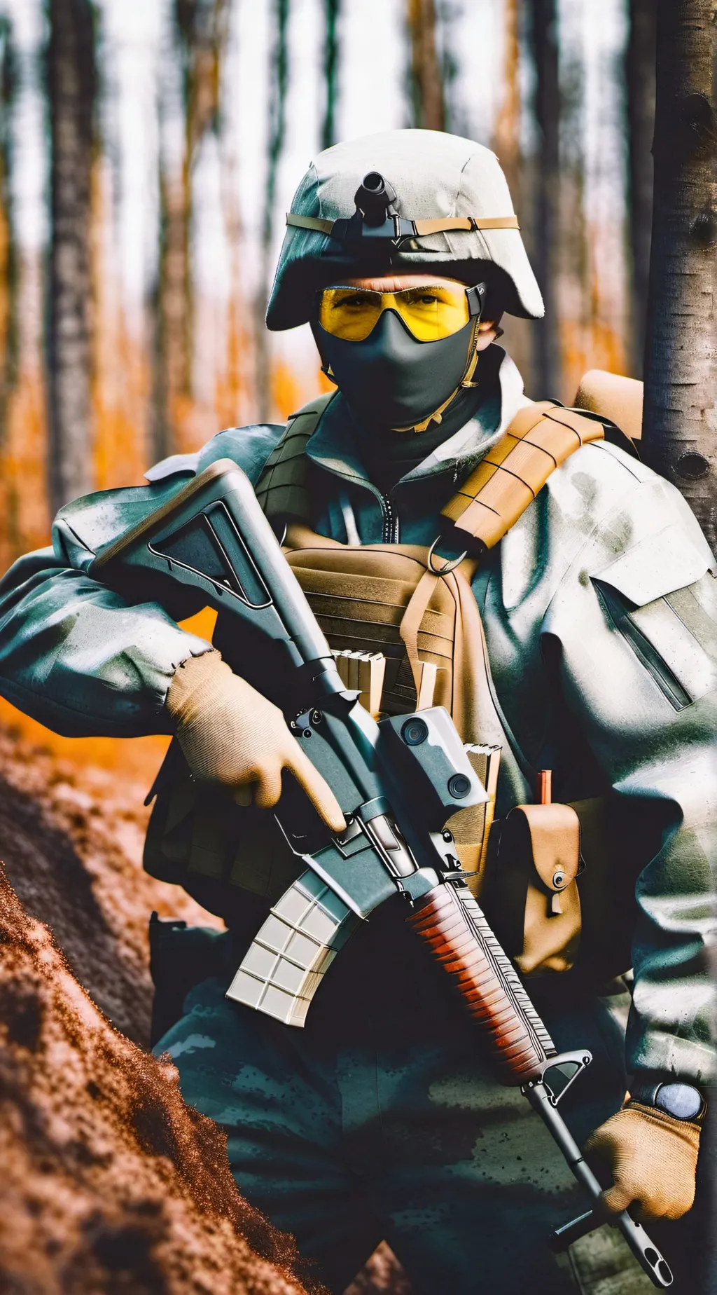 ai character: Russian Soldier background