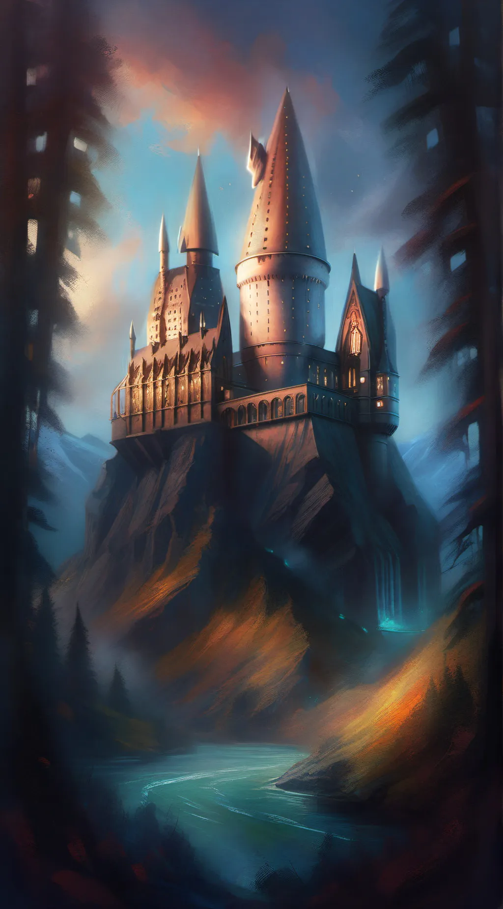 ai character: Hogwarts background